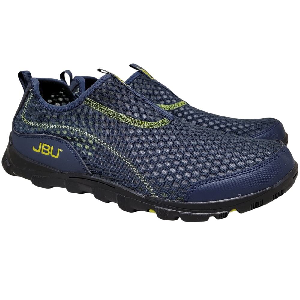 JBU Men Rosco Slip On All-Terrain Athletic Sneakers Size US 11.5M Navy Blue Mesh